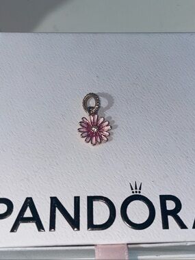 Pandora Pink Daisy Enamel Charm